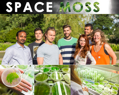 SpaceMoss team in the lab