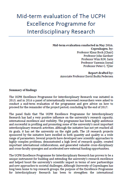 Midterm Evaluation of bioSYNergy: World-Leading