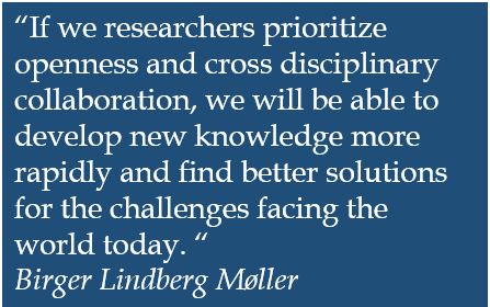 Quote by BL about researchers prioritizing openness and crossdisciplinary collaboration